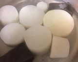 ふろふき大根肉みそ餡かけ作り方2写真
