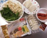 ごま油香る力餅豚骨ラーメン作り方1写真