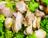 鶏肉とロマネスコ炒め作り方5写真