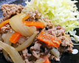 カサ増し！簡単！！手抜きしょうが焼き風。作り方5写真