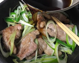 お肉柔らか♡豚と長葱の黒酢炒め作り方3写真