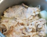 大根と薄切りバラ肉の炊合せ作り方5写真
