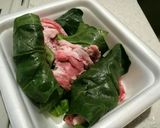 豚肉とほうれん草のはさみ巻き作り方2写真