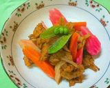 ☆市販のごぼう天＋練り物で簡単‥煮物～♪作り方4写真