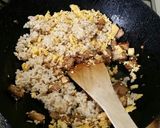 卵焼きと残り物で作るお手軽チャーハン作り方5写真