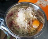 チーズインハンバーグ作り方1写真