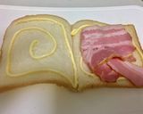 てりたまバーガー風？なホットサンド♡作り方2写真