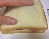 てりたまバーガー風？なホットサンド♡作り方7写真