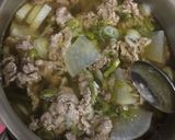 温まる♡生姜入☆たっぷりネギと牛肉スープ作り方6写真