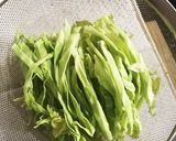 キャベツとネギの豚バラ巻き蒸し作り方1写真