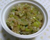 ガッツリ☆挽肉のねぎ塩にんにく炒めごはん作り方7写真