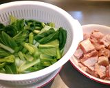 ☆鶏肉と小松菜のトロトロ煮☆作り方1写真