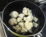 カリフラワーごはんde油麩丼作り方2写真