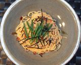 あさつきと明太のクリームパスタ作り方3写真