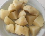 簡単！タコとポテトのペペロンチーノ♡作り方1写真