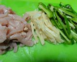 ＊鶏胸肉のチンジャオロースー＊作り方1写真