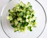 きゅうりの味噌炒飯作り方1写真