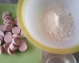 水玉♪四角いアメリカンドッグ♪一口おやつ作り方1写真