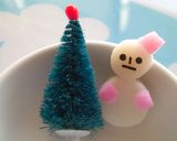 Ｘ’ｍａｓの雪だるま　キャラ弁のおかず作り方4写真