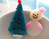 Ｘ’ｍａｓの雪だるま　キャラ弁のおかず作り方5写真