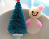 Ｘ’ｍａｓの雪だるま　キャラ弁のおかず作り方6写真