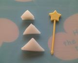 X’masホワイトツリー キャラ弁おかず作り方1写真