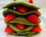 いちごサンド♡抹茶のパンケーキ作り方3写真