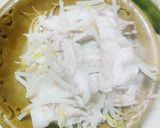 豚肉ともやしの斜め皿蒸し作り方5写真
