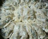 羽根つき☆変わりダネ春菊ギョウザ作り方8写真