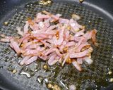 簡単！青梗菜ベーコンのガリカレー醤油炒め作り方2写真