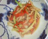 無油の青淑肉絲（血管ダイエット1075）作り方1写真