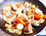 ゴロゴロ野菜と鶏肉のトマトクリームパスタ作り方2写真
