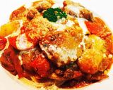 ゴロゴロ野菜と鶏肉のトマトクリームパスタ作り方5写真