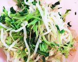 節約副菜♡豆苗&もやしの豚冷しゃぶサラダ作り方1写真
