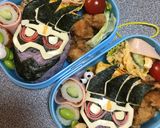 仮面ライダー ゲンム キャラ弁〜作り方6写真
