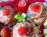 肉のせおにぎり 桜デコ弁当作り方3写真