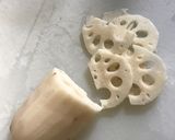 牛肉入り蓮根のきんぴら作り方1写真