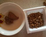 納豆と鶏胸肉の煮物のご飯作り方1写真