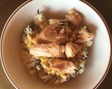 納豆と鶏胸肉の煮物のご飯作り方3写真