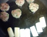 豚挽き肉のつくね白ネギ添え作り方2写真