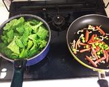親子で*菜の花&枝豆パスタ作り方3写真