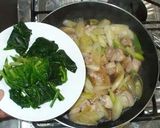 ほうれん草の親子丼♪簡単作り方6写真