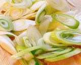 簡単副菜☆お弁当にも！長ネギのじゃこ炒め作り方1写真