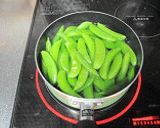 麦みそでスナップえんどうの胡麻味噌和え作り方1写真