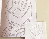 キャラ弁 キュウレンジャー シシレッド作り方2写真
