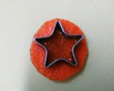 ニンジンの飾り切り☆星☆作り方1写真