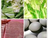 ゆで卵とキャベツのグラタン(๑^ ^๑)作り方1写真