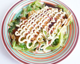 レタスとかにかまのお好み焼き作り方4写真