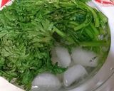 レンジで簡単！春菊と桜海老の胡麻和え作り方1写真