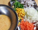 野菜ゴロゴロ 海老ライス (ピラフ風)作り方1写真